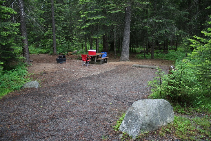 Campsites in Lastchance Campground.