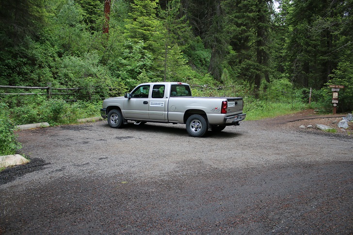 There is some parking at the trailhead.