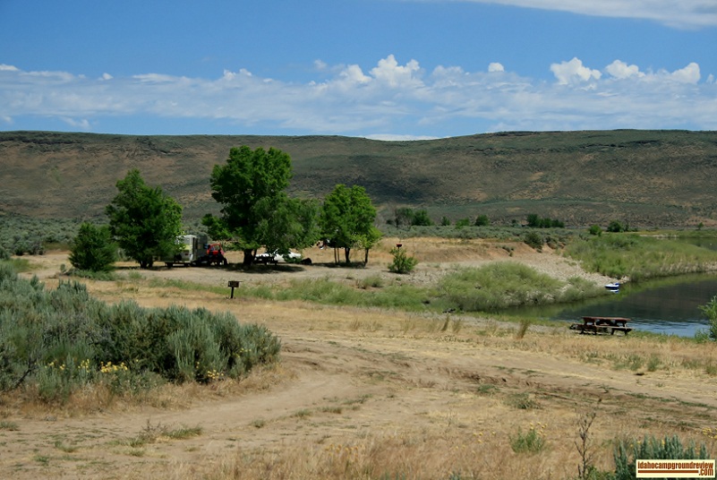Lava Creek Campground on Magic Reservoir.