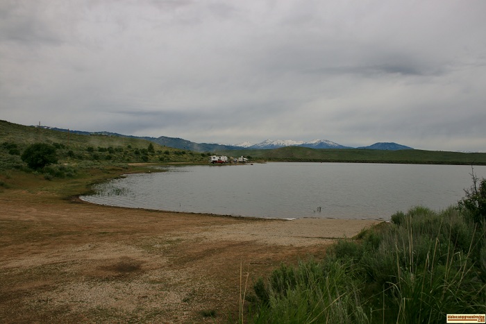 Little Camas Reservoir camping area.