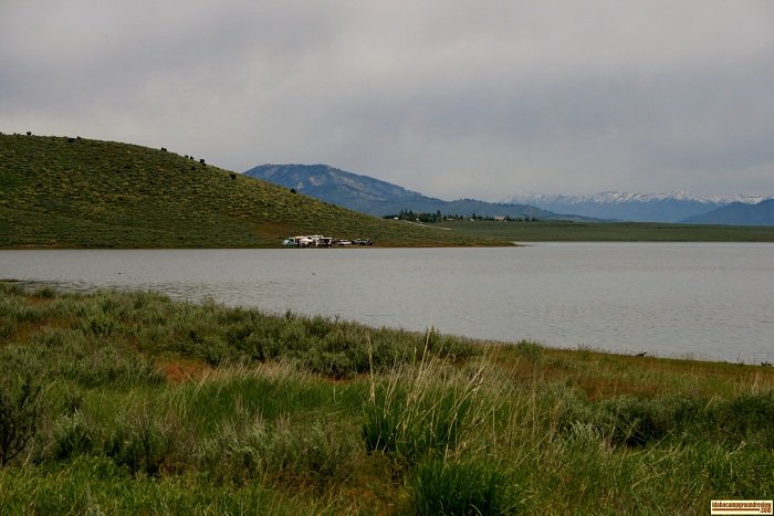 Little Camas Reservoir camping area.