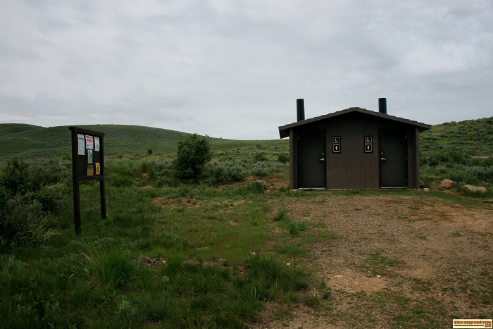 Little Camas Reservoir boat ramp and parking.