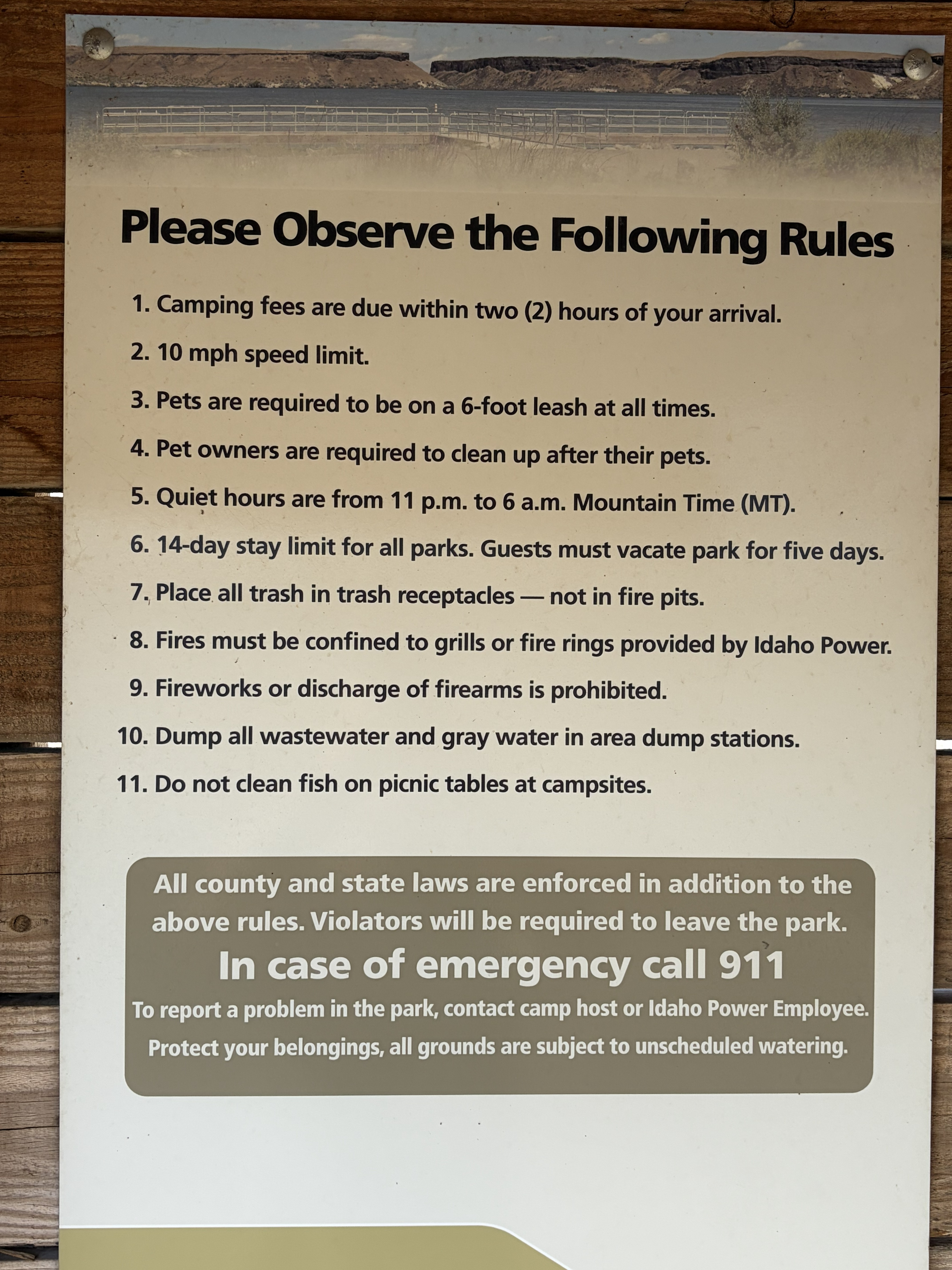 Locust Park Signs and Info 