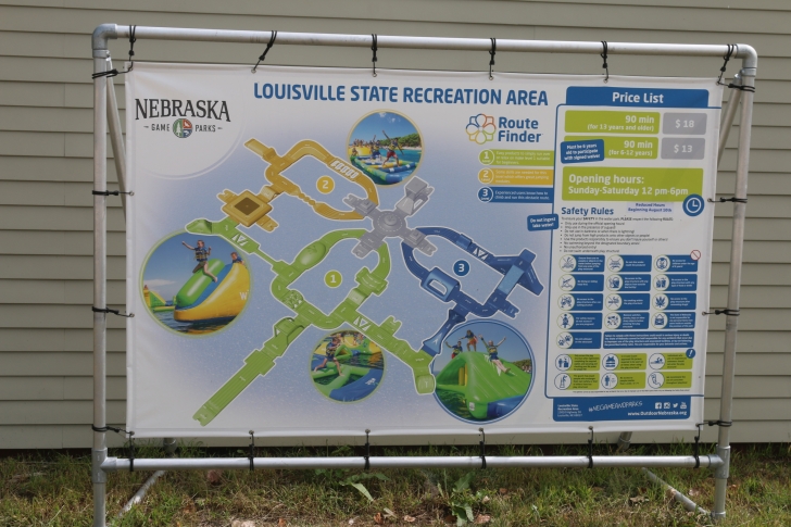 Camping at Louisville State Recreation Area on the Platte River  Nebraska