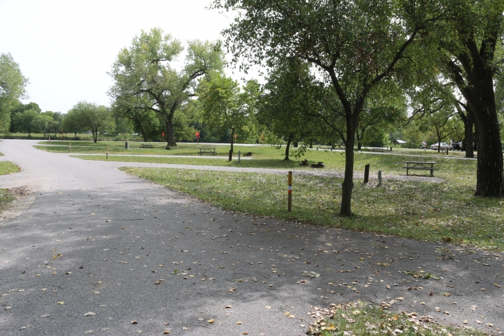Camping at Louisville State Recreation Area on the Platte River  Nebraska