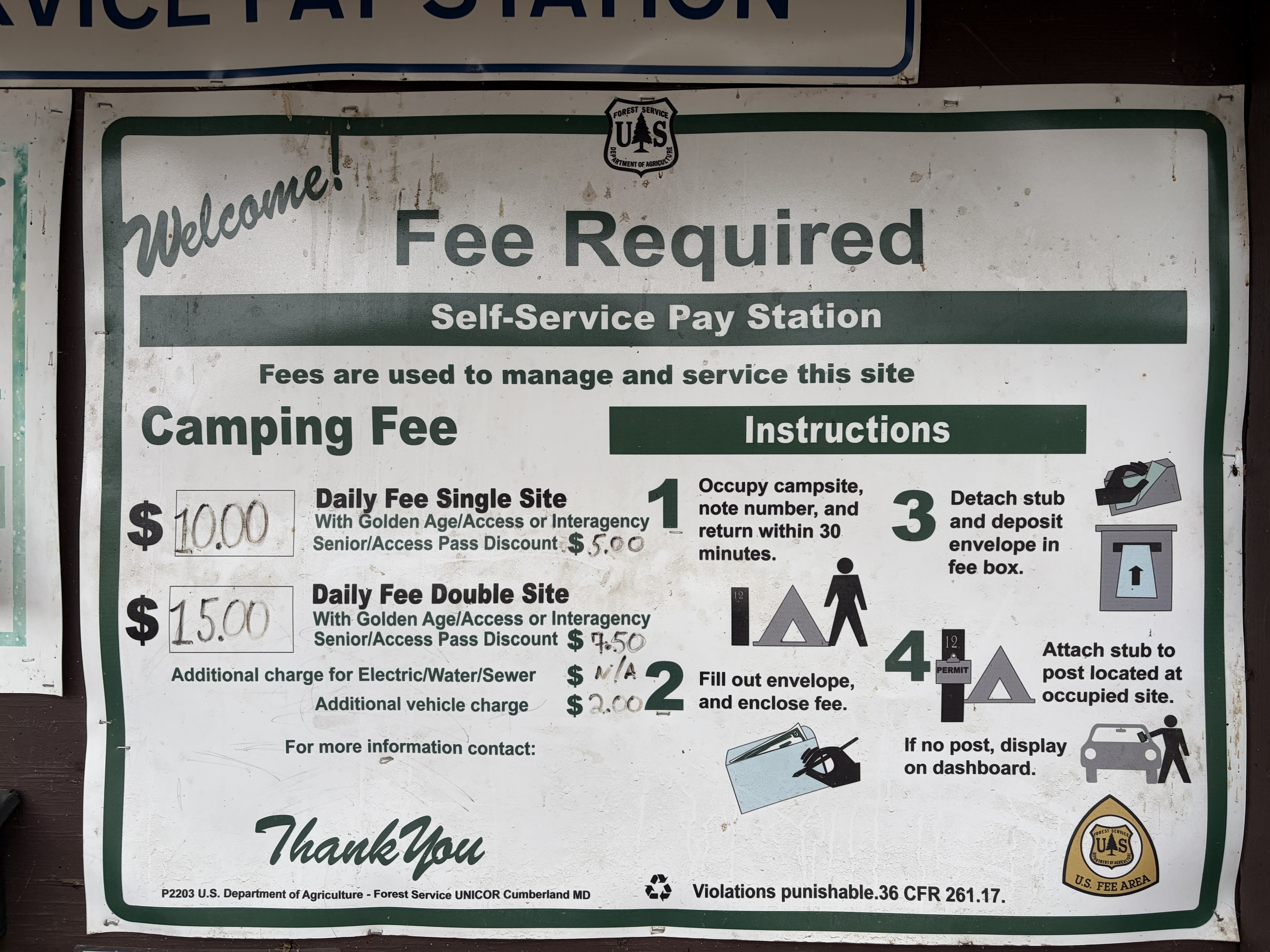 Mann Creek Campground - Signs & Info