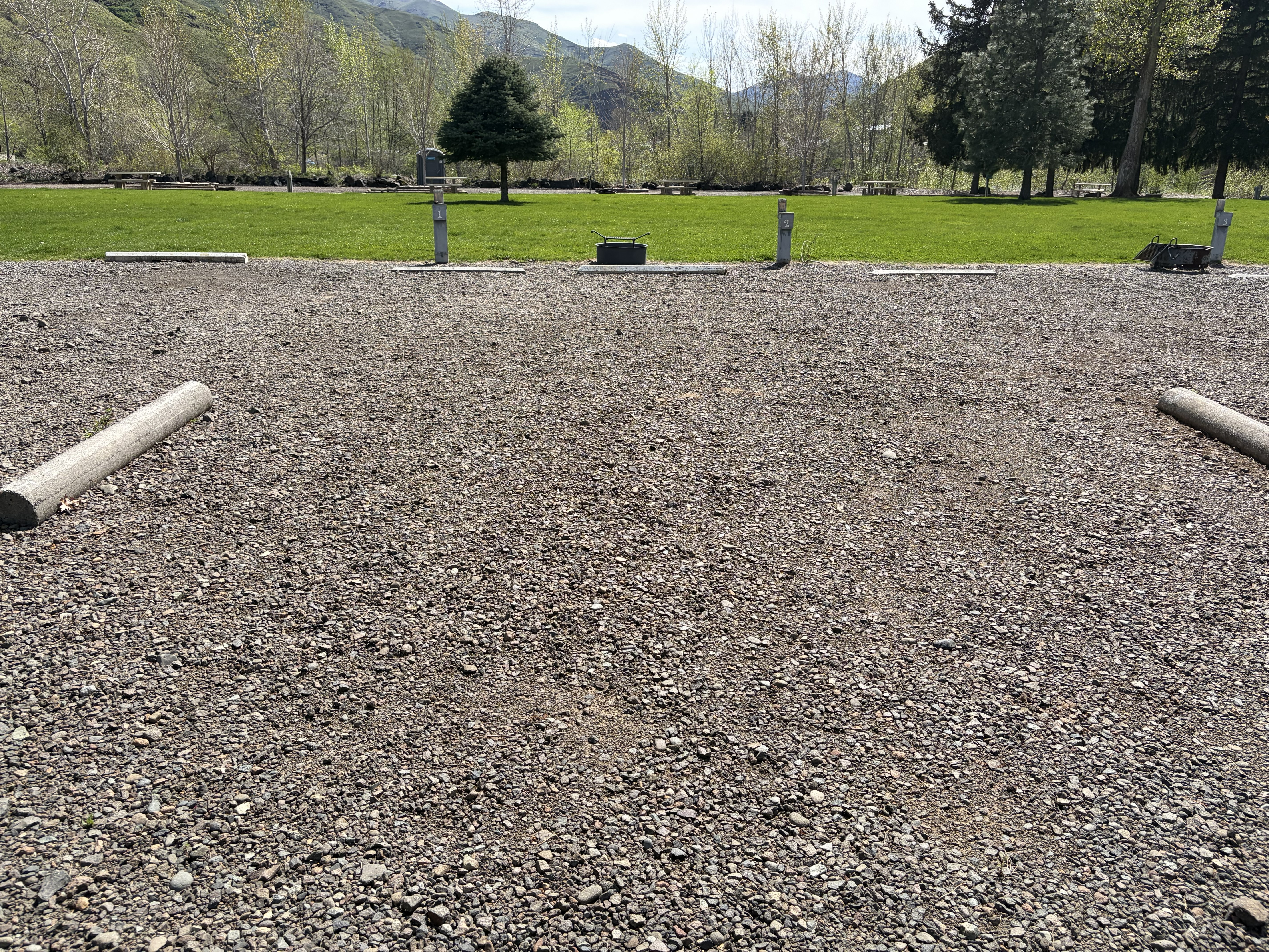 McCormick Park tent camping sites.