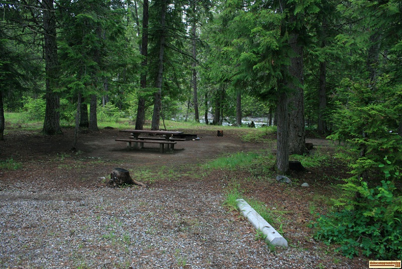 Meadow Creek Campground in the Kaniksu National Forest