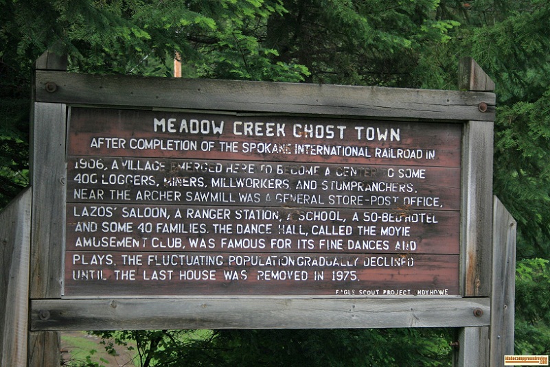 Meadow Creek Campground in the Kaniksu National Forest