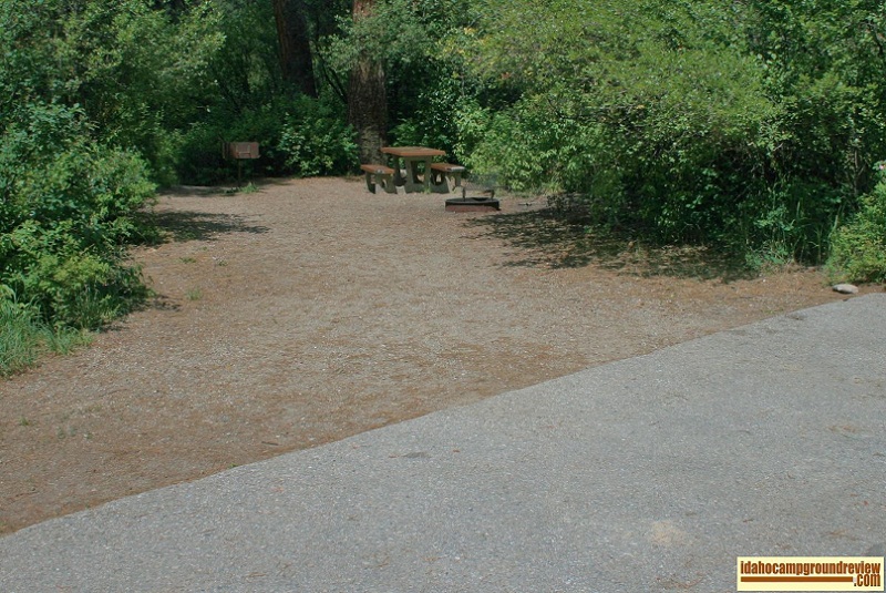 Mountain View Campground near Lowman, Idaho.