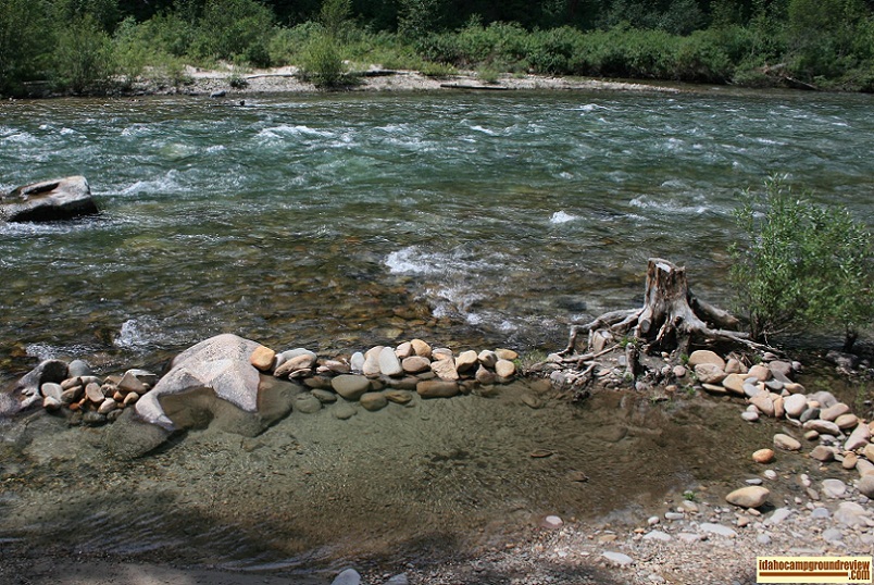 Mountain View Campground near Lowman, Idaho.