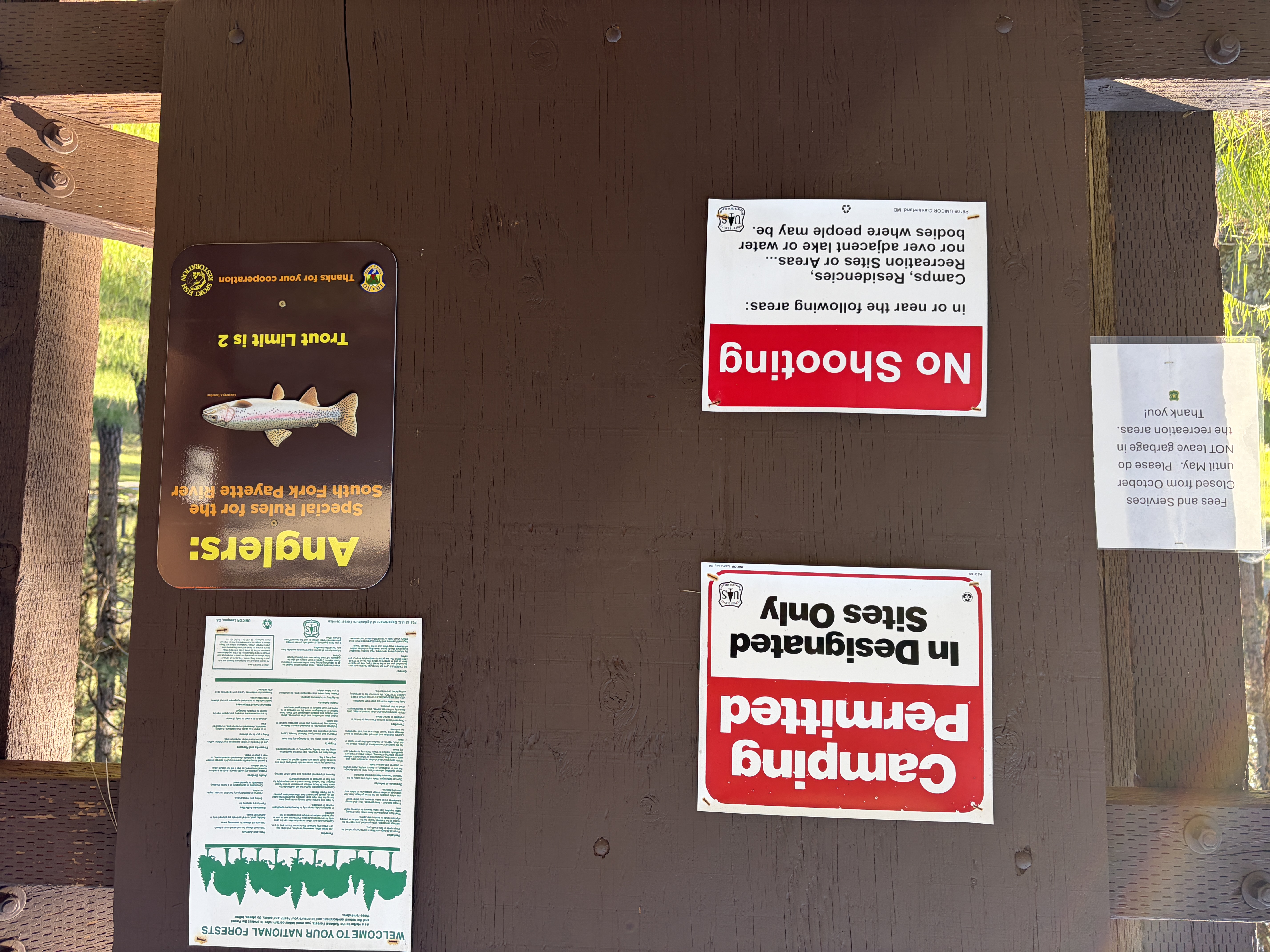 Mountain View Campground - Signs & Info