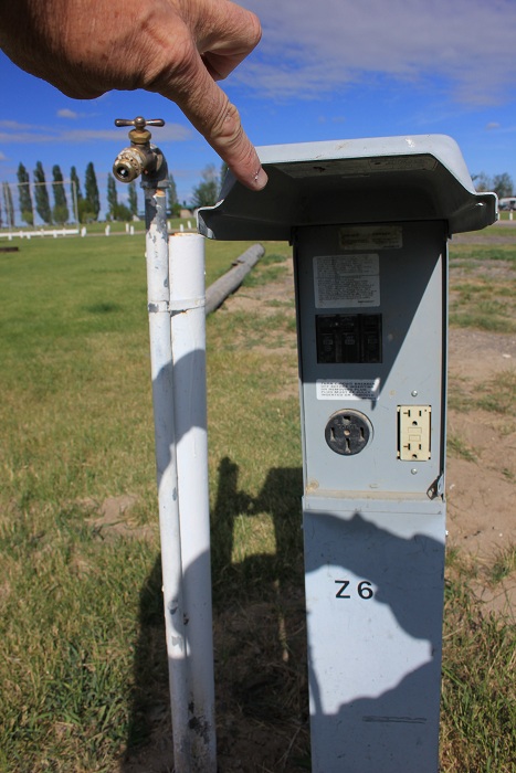 Power for campers at Murtaugh Lake Park.