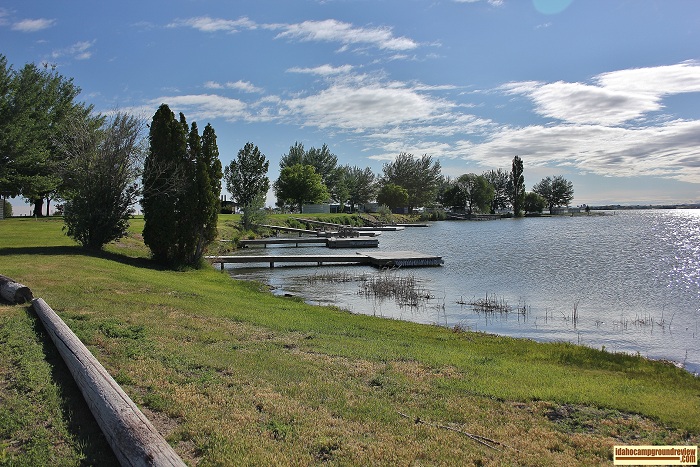 Docks at Murtaugh Lake.