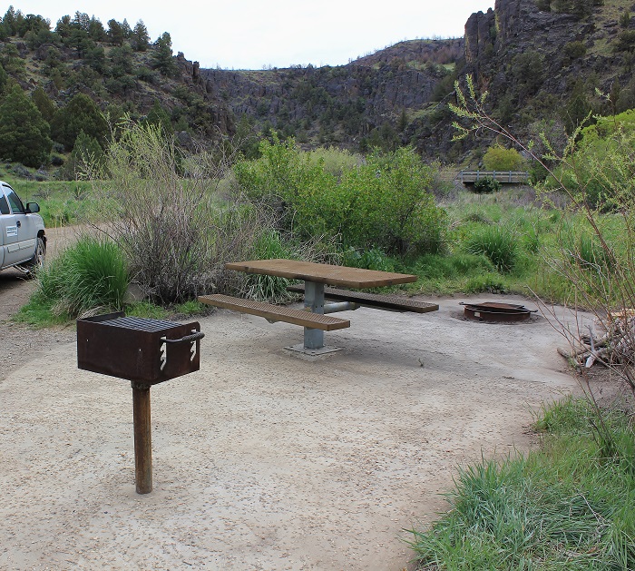 North Fork Recreation Site on the North Fork of the Owyhee River.
