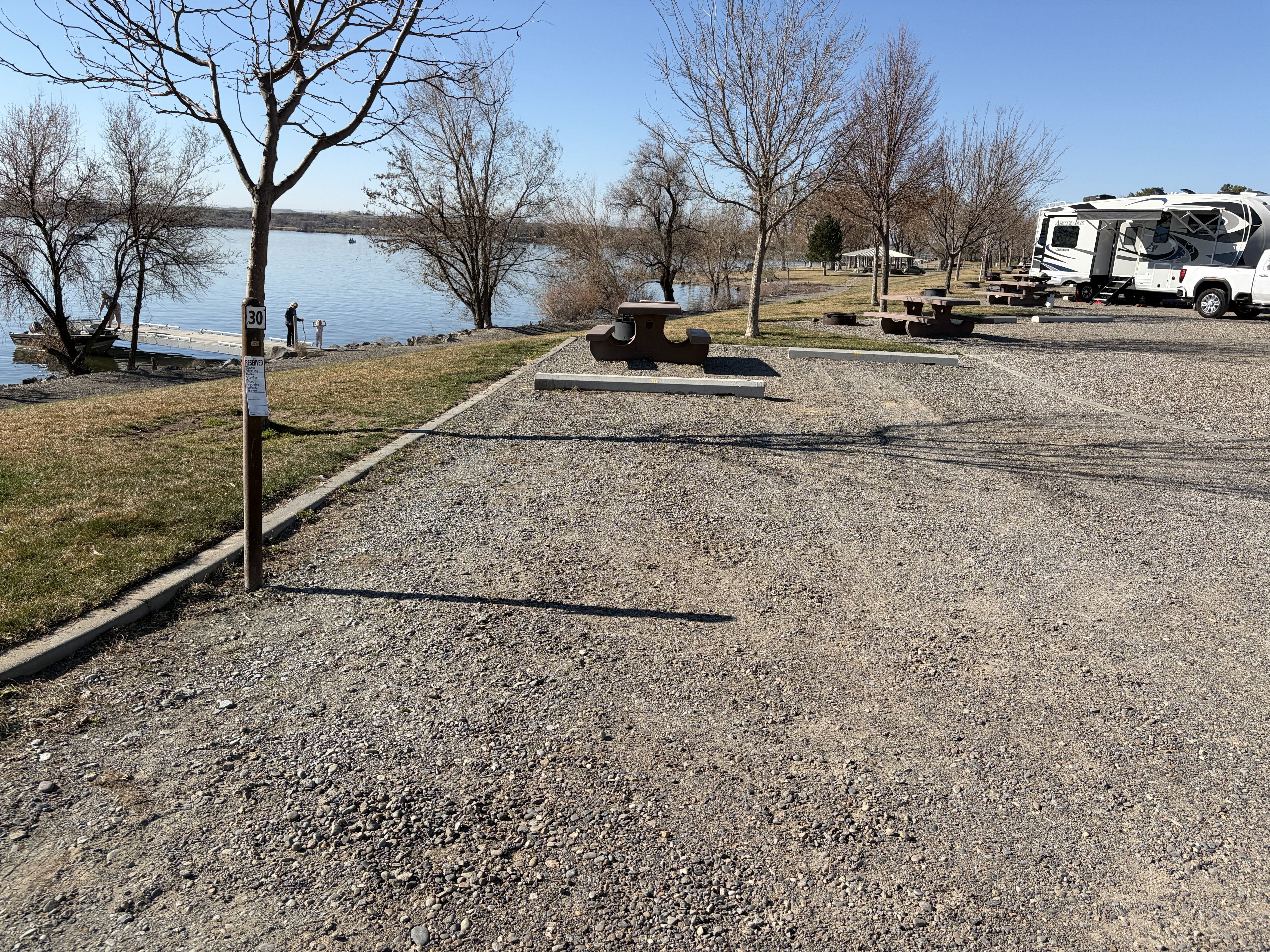 Campsites at North Park.