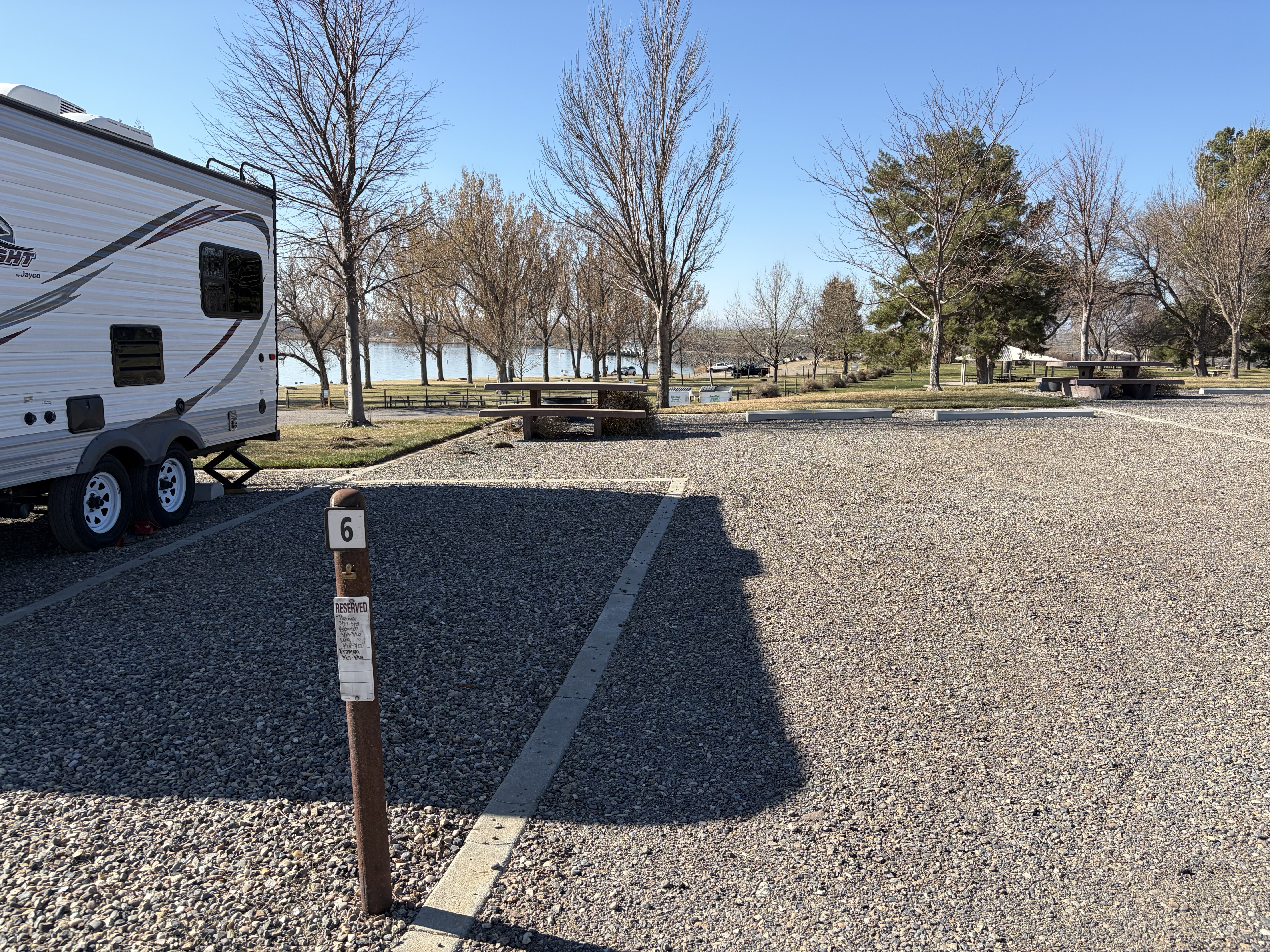 Campsites at North Park.