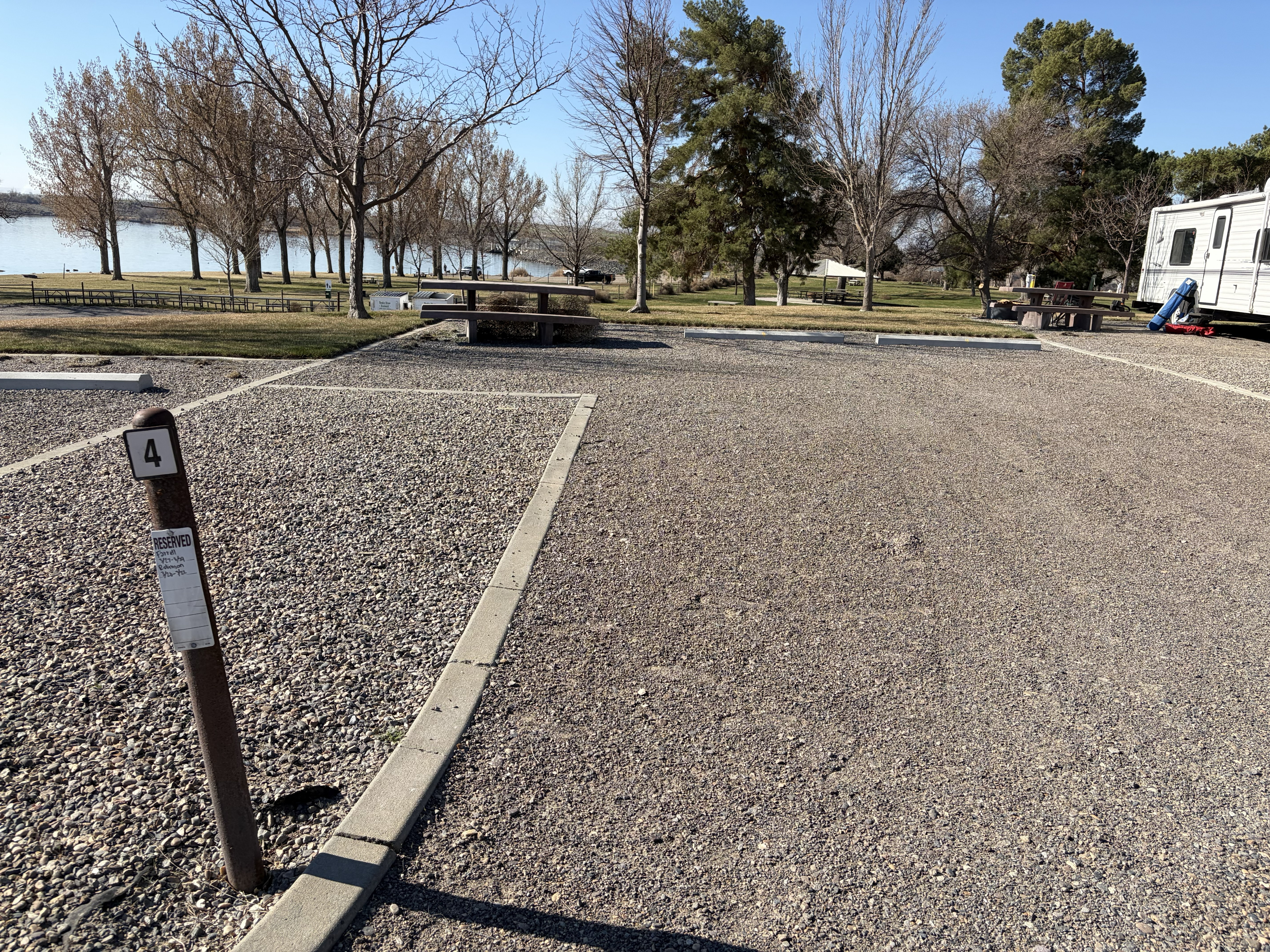 Campsites at North Park.