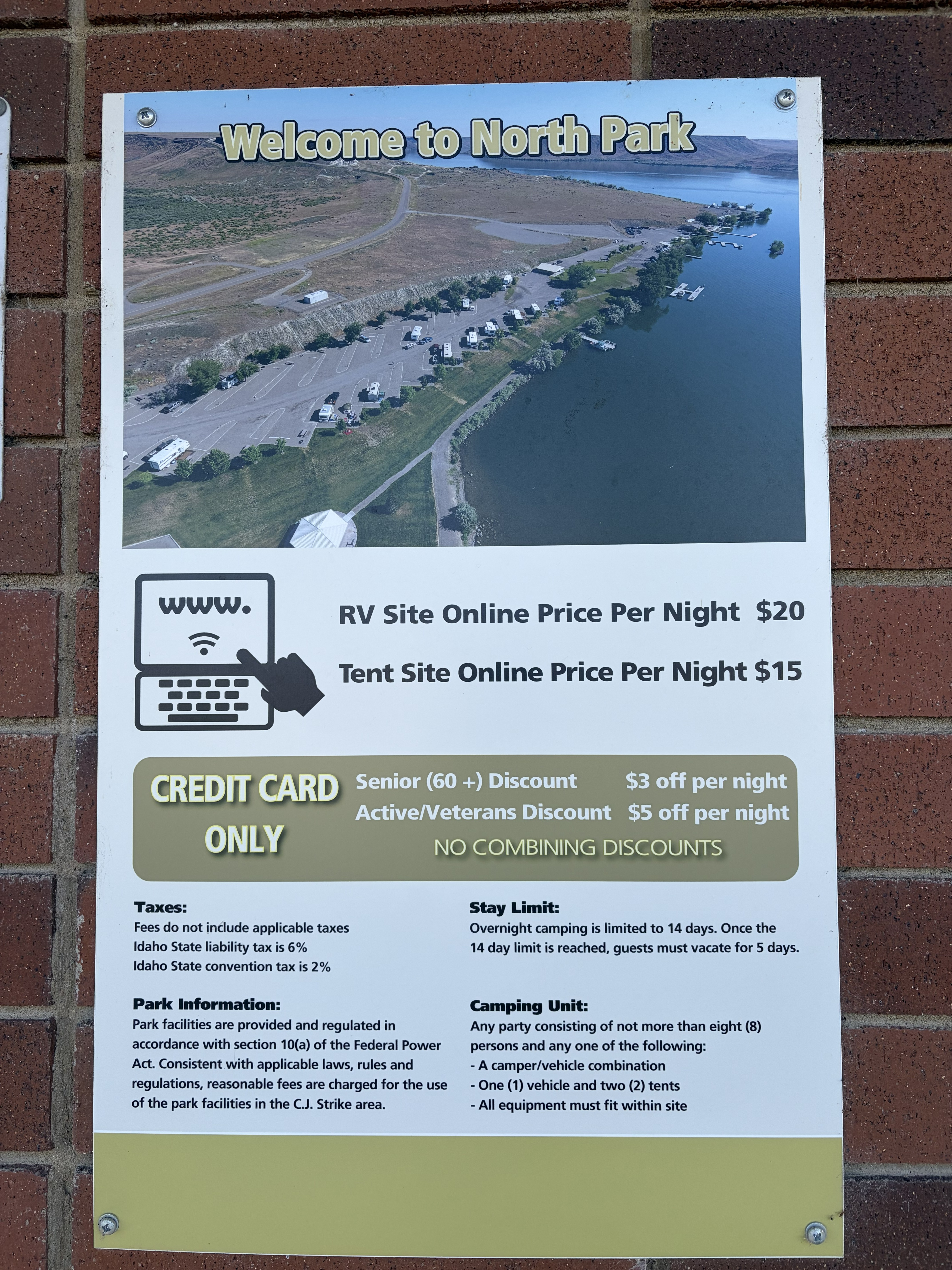 North Park Campground Info