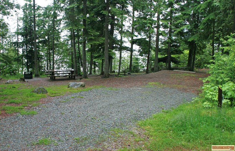 Osprey Campground on Priest Lake