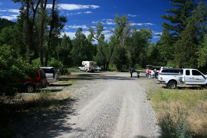 Palisades Creek Trailhead parking.