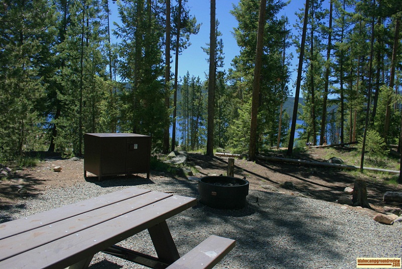 Point Campground and Day Use area on Redfish Lake