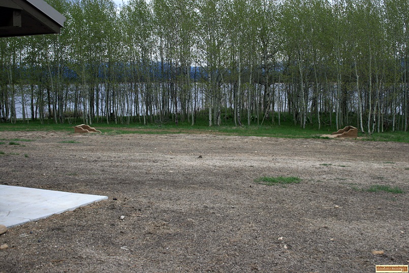 Horseshoe pit near the group shelter.