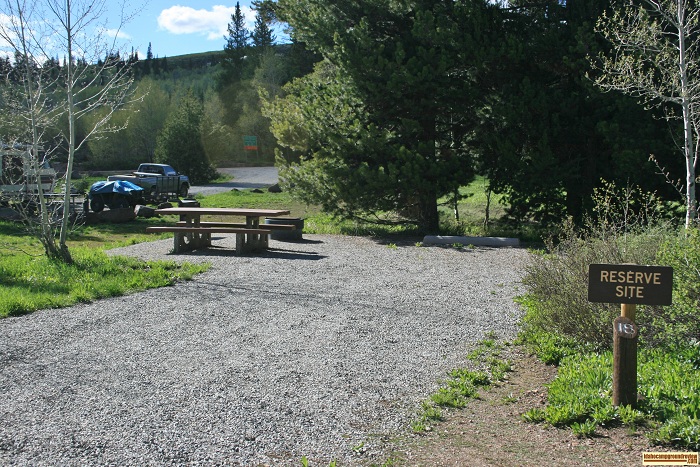 Campsite 18D in Loop "D" of Porcupine Springs Campground.