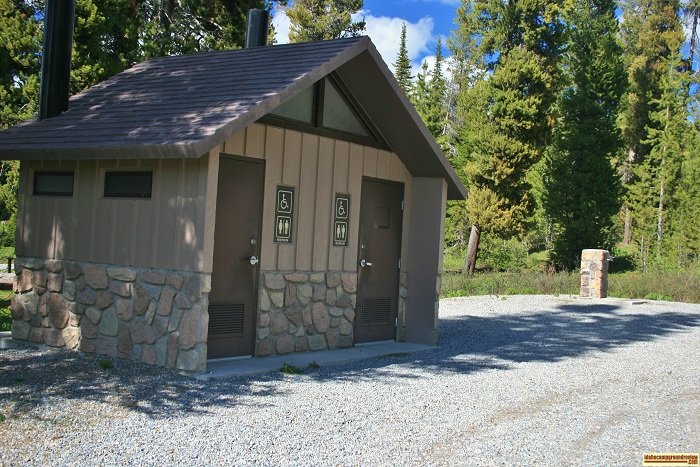 This is the outhouse in Loop D of Porcupine Springs Campground.