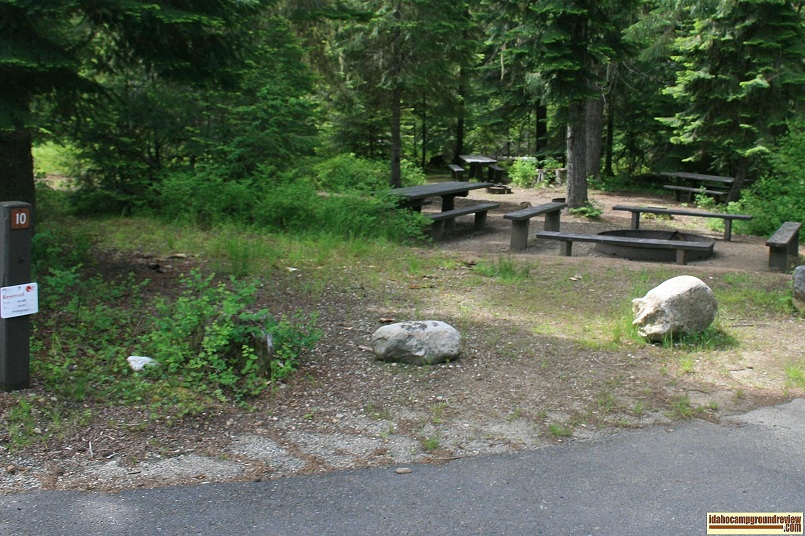 Powell Campground on the Lochsa River near Lolo Pass.