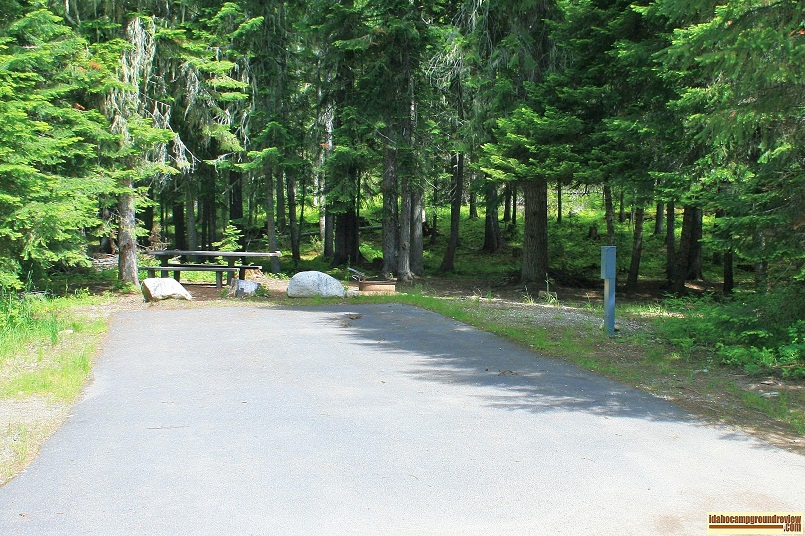 Powell Campground on the Lochsa River near Lolo Pass.