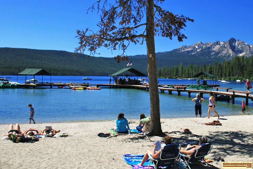 The docks offer kayaks, paddle boats and more. This is a small sample of the beach. the docks were damaged by winter ice and have been rebuilt. I will get a new picture the next time I get that way.