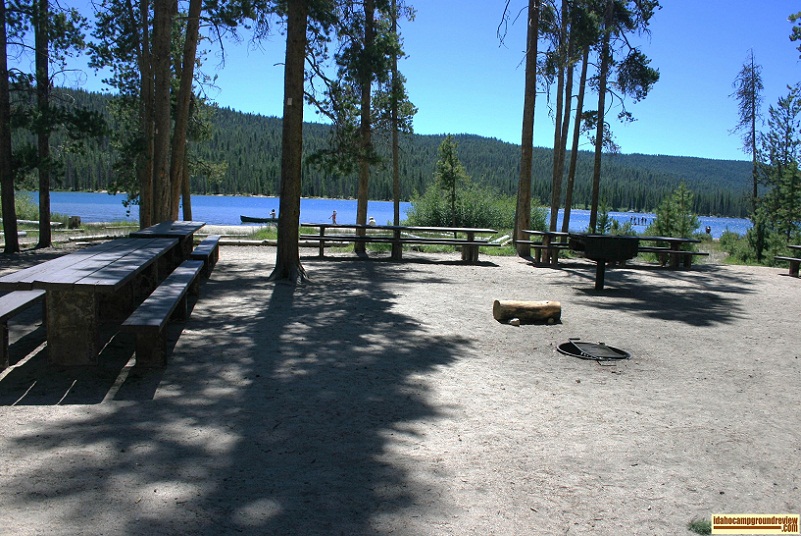 North Shore has picnic sites A, B and C and this is site A. 
It is the largest and has two more tables to the right of this picture.