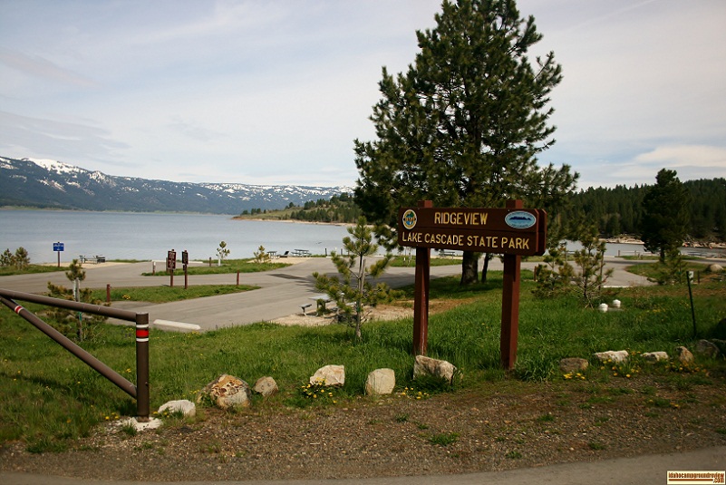 Ridgeview Campground, part of Lake Cascade State Park.