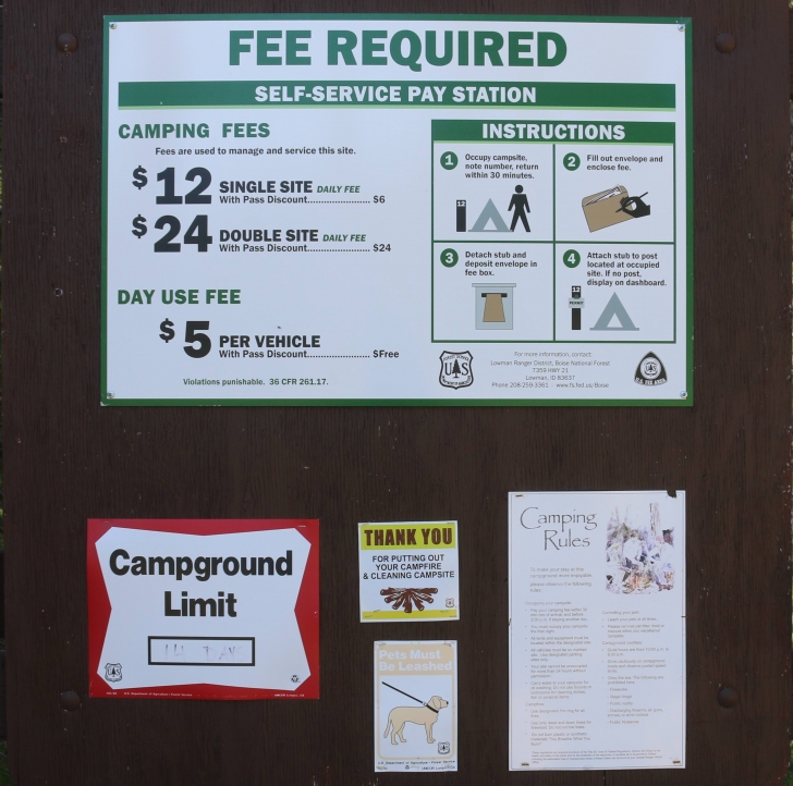 Camping at Riverside Campground at Deadwood Reservoir