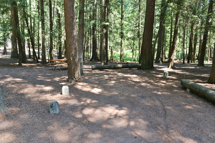Campsites at Round Lake State Park