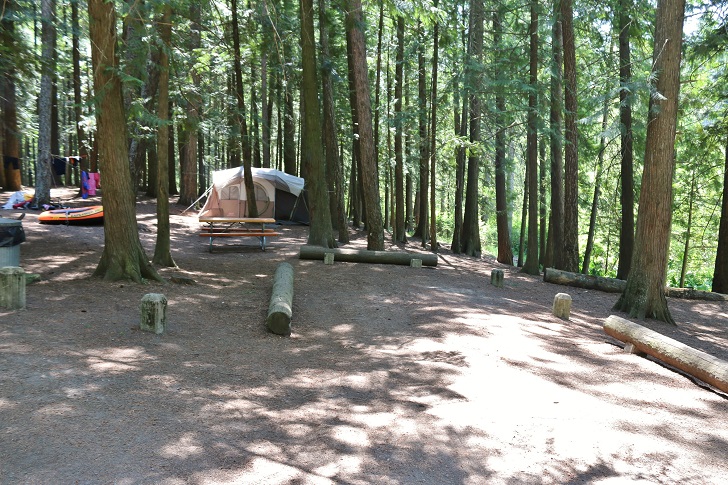 Campsites at Round Lake State Park