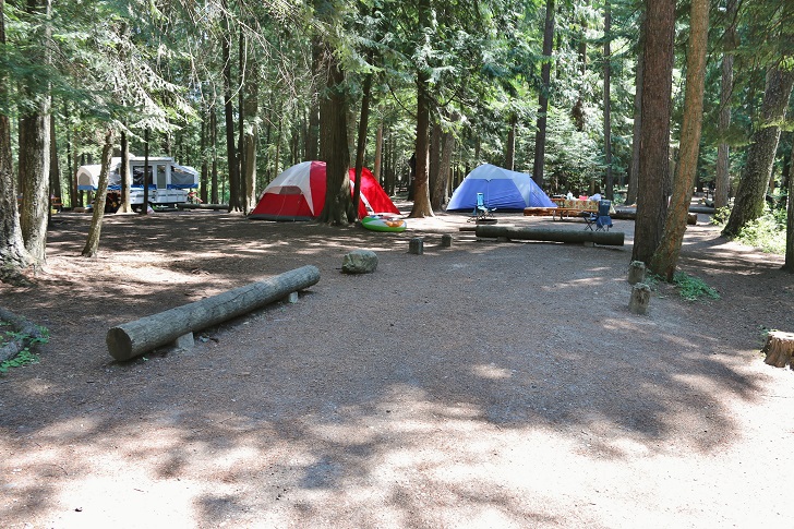 Campsites at Round Lake State Park