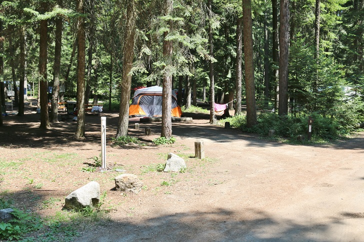 Campsites at Round Lake State Park
