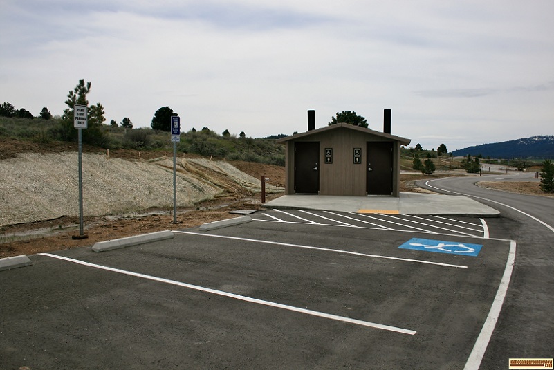 Sage Bluff is a new campground with a new vault style outhouse