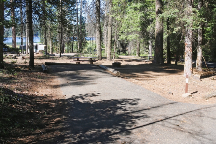 Camping in Sagehen Creek Campground at Sagehen reservoir.