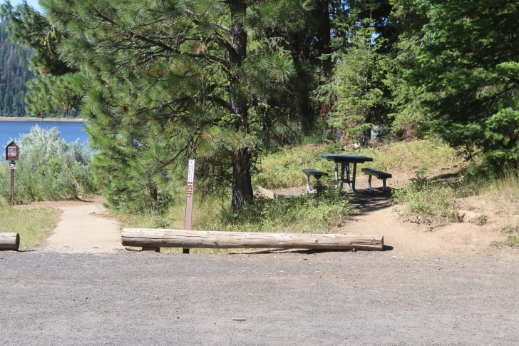 Camping in Sagehen Creek Campground at Sagehen reservoir.