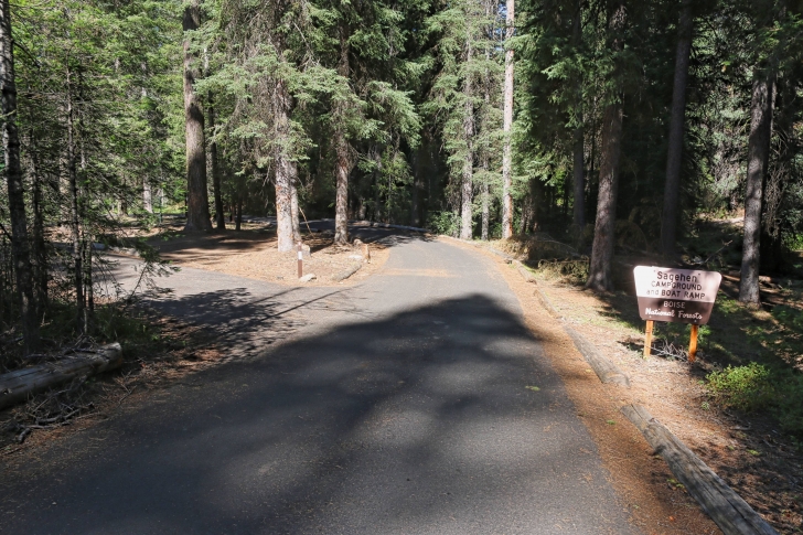 Camping in Sagehen Creek Campground at Sagehen reservoir.