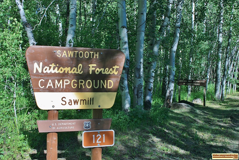 Sawmill Campground on the East Fork of the Big Wood River