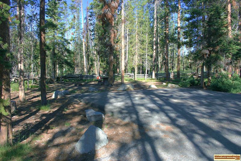 A site at Sheep Trail Campground.