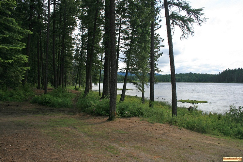 Shepherd Lake Access camping area, it is primative and undeveloped.