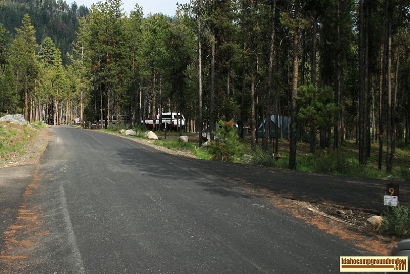 View of camping in Shoreline Campground