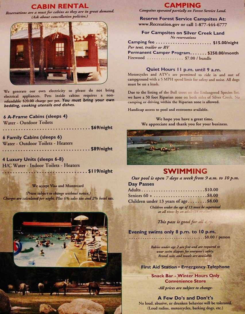 Silver Creek Plunge info.