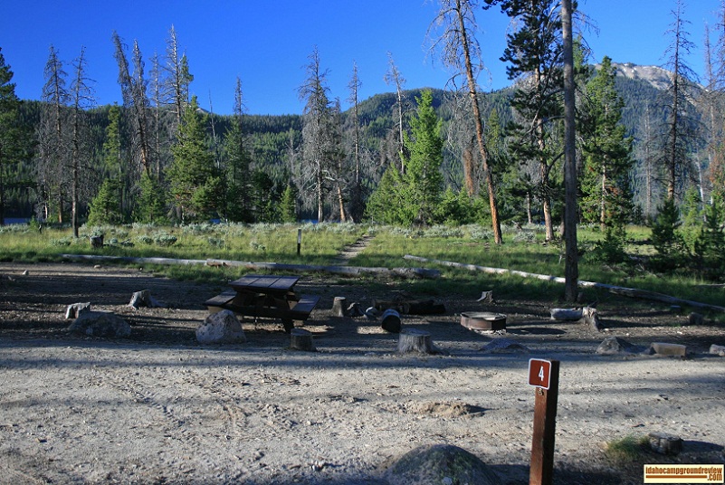 Smokey Bear Campground on Alturas Lake site 4