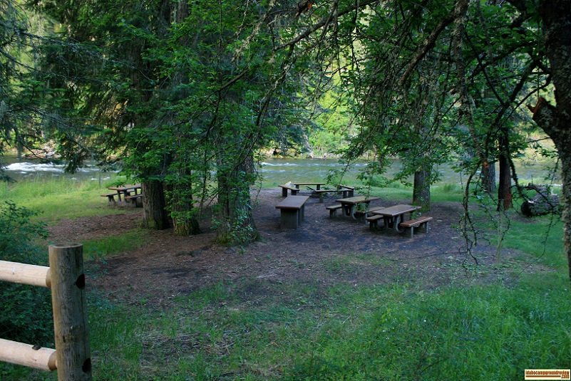 South Fork Campground on the Clearwater River.